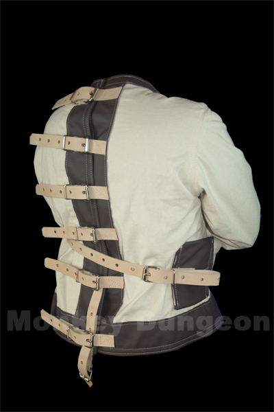 Leather houdini straight jacket